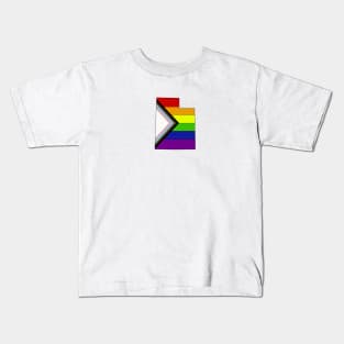 Progress pride flag - Utah Kids T-Shirt